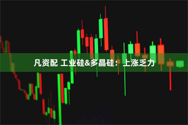 凡资配 工业硅&多晶硅：上涨乏力