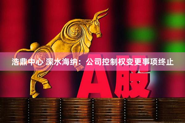 浩鼎中心 深水海纳：公司控制权变更事项终止