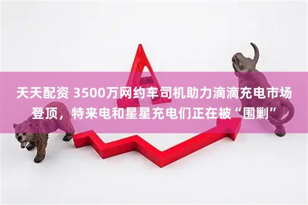 天天配资 3500万网约车司机助力滴滴充电市场登顶，特来电和星星充电们正在被“围剿”